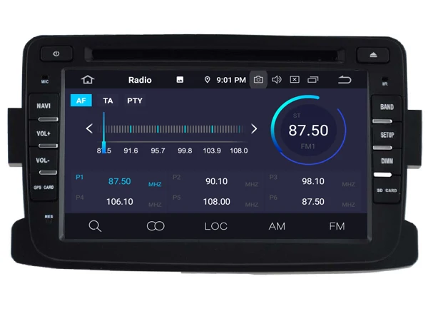 Четырехъядерный Android 9 0 автомобильный dvd-плеер для RENAULT DUSTER мультимедийный