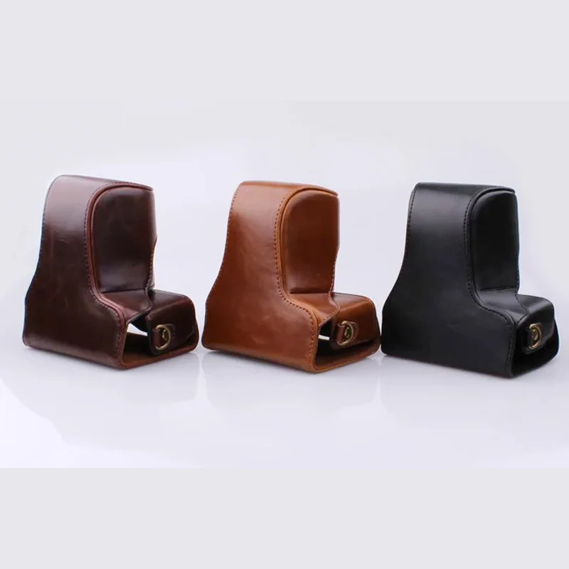 Новый чехол-сумка из искусственной кожи для камеры Canon EOS M10 M100 M200 с 15-45 мм DSLR