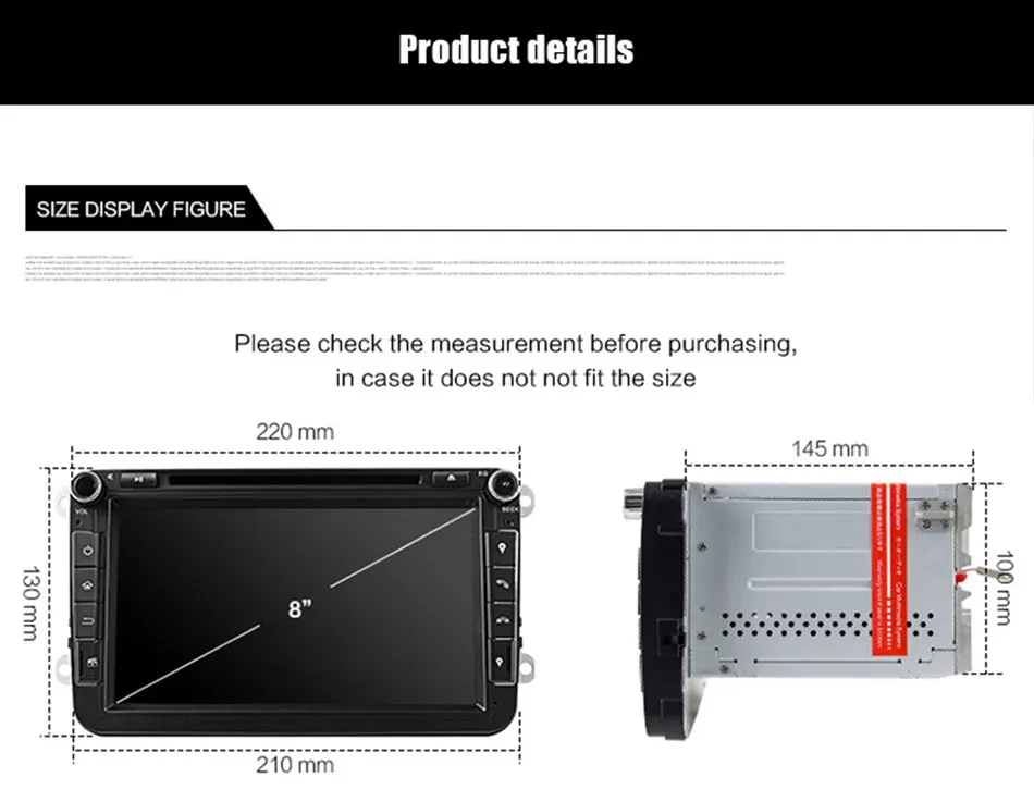Eunavi 2 din Восьмиядерный 4 г 64 г Android 9 автомобильный DVD gps для VW Passat CC Polo GOLF 5 6 Touran EOS T5 Sharan Jetta Tiguan радио dsp
