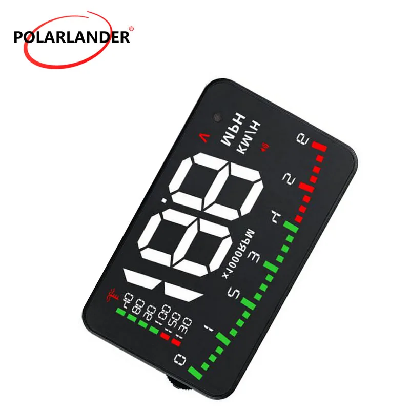 

Hot sale Consumption Data colorful A900 3.5 Inch GPS function Digital speedometer Heads Up OBD 2 HUD Display