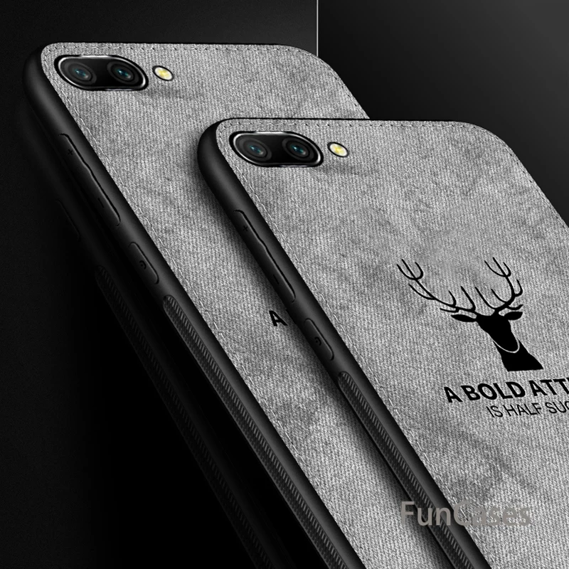 Ткань тиснением Олень чехол для huawei mate 20 lite p20 pro P Smart y9 2018 honor Примечание 10 v10 играть