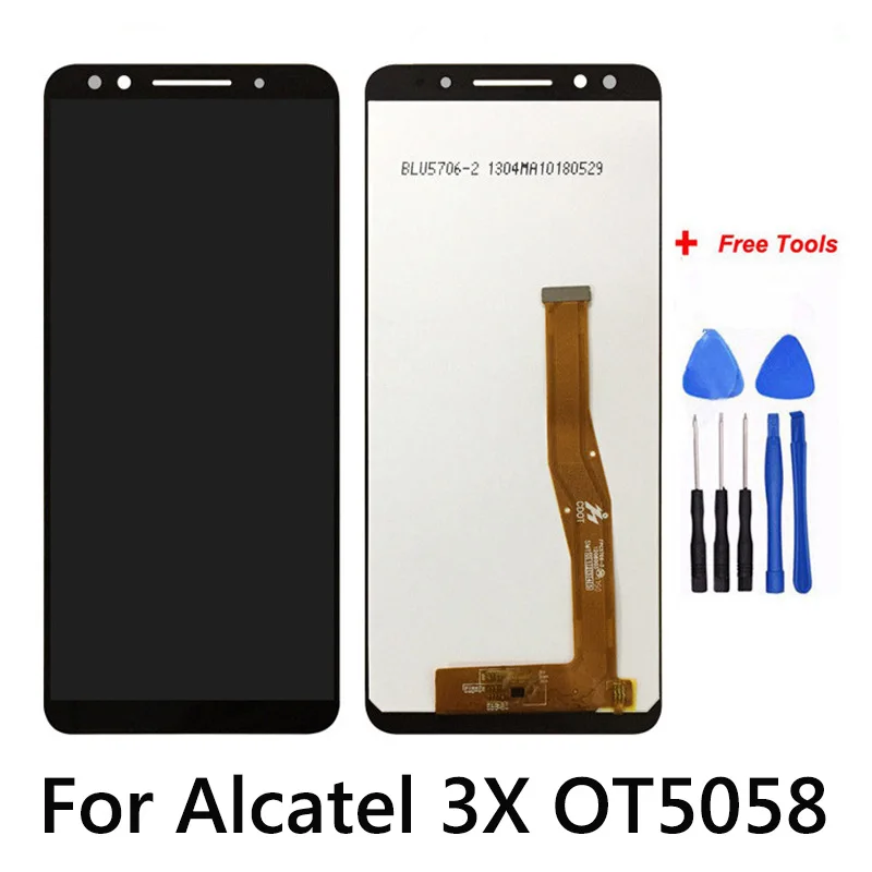 Оригинальный Новый ЖК-дисплей 5 7 &quotдля Alcatel 5058i Полный кодирующий