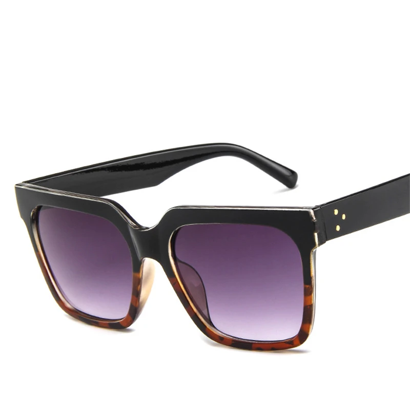 Женские квадратные солнцезащитные очки Lunette брендовые с заклепками UV400 5365R 2019