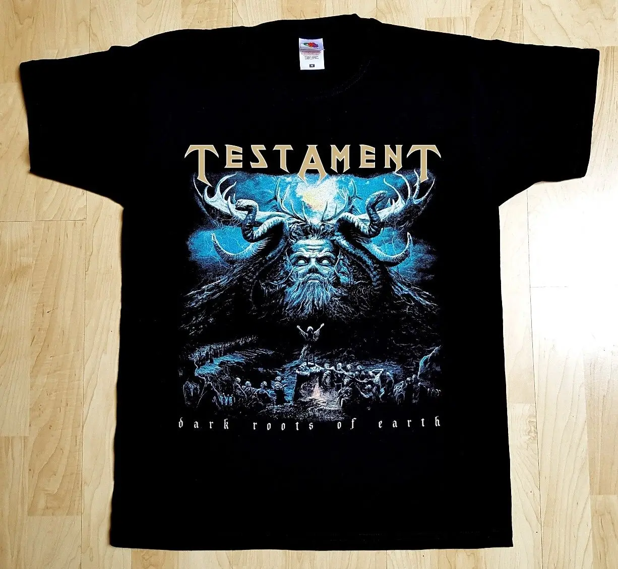 Мужская футболка с короткими рукавами TESTAMENT DARK root OF EARTH THRASH METAL BAND ANTHRAX HIRAX|Мужские