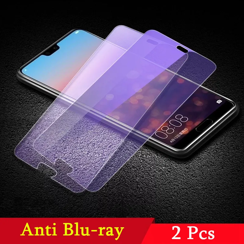 2 шт закаленное стекло для huawei honor 10, защита экрана 9H 2.5D, анти-Blu-Ray стекло для huawei honor 10 lite, защитная пленка - Цвет: Anti Blu-ray 2pcs