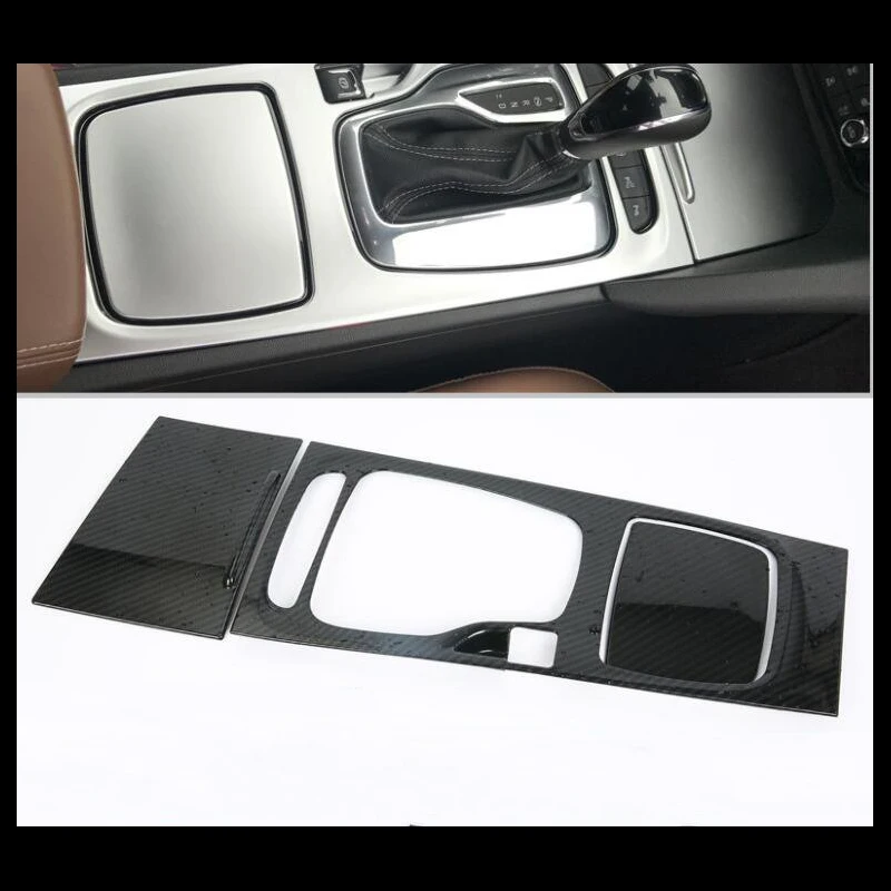 

For Buick Regal 2017 1PC Carbon Fiber ABS Car Gear Shift Knob Frame Cover Trim Moldings Car Styling Auto Accessories