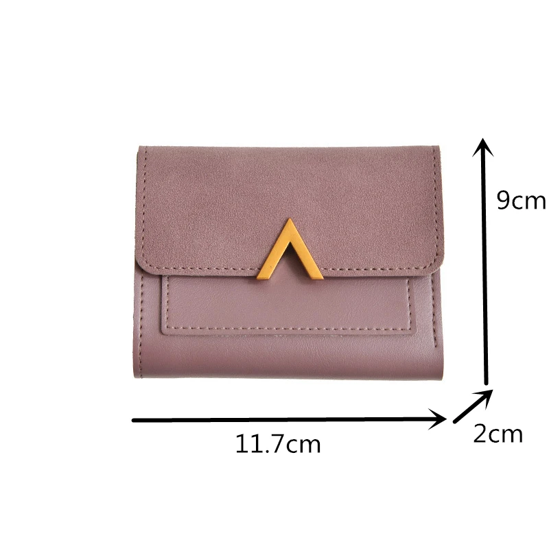 Женский кошелек из искусственной кожи маленький карман для монет карт женский