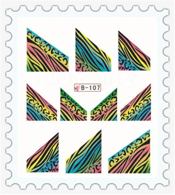 2014 HOT Fashion Nail Wrap Water Transfer Art Sticker Peacock feathers French Style 1 Large Sheet (11 DESIGNS IN 1) | Красота и