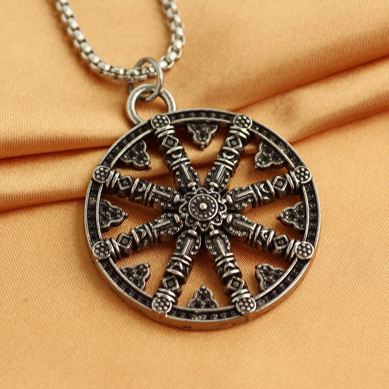 Символ викингов норсе Runic якорь ожерелье Ретро Винтаж компас руль подвеска для