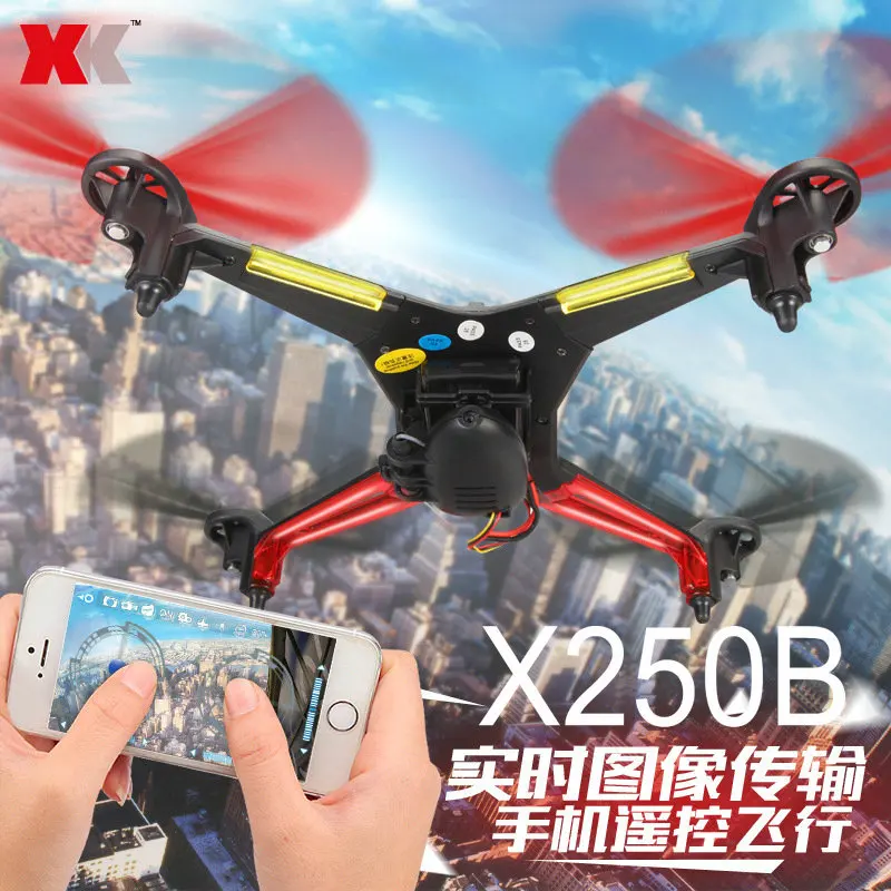 WL Новый 2 4G RC Квадрокоптер XK X250 с WIFI или FPV мини Дрон HD 720P камерой розничной цветной