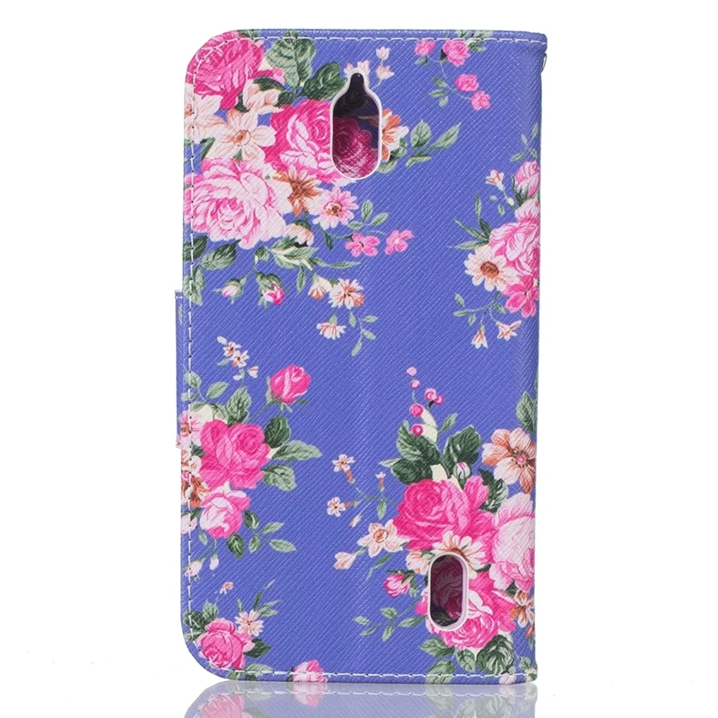 Для Huawei Ascend Y625 Нео Симпатичные Окрашенные Кожаный Чехол Карты слот Флип Стоять