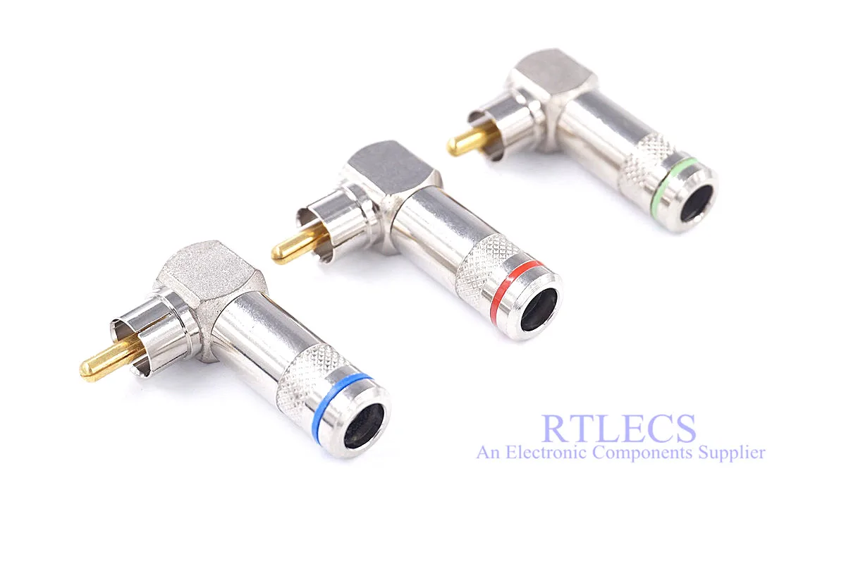 1 шт. DIY RCA штекер Проволочный припой Тип крепления кабеля Мужской