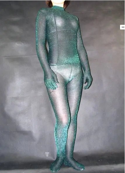 Женский и мужской костюм Zentai с отражающей нитью синего/зеленого золота|suit sexy|sexy
