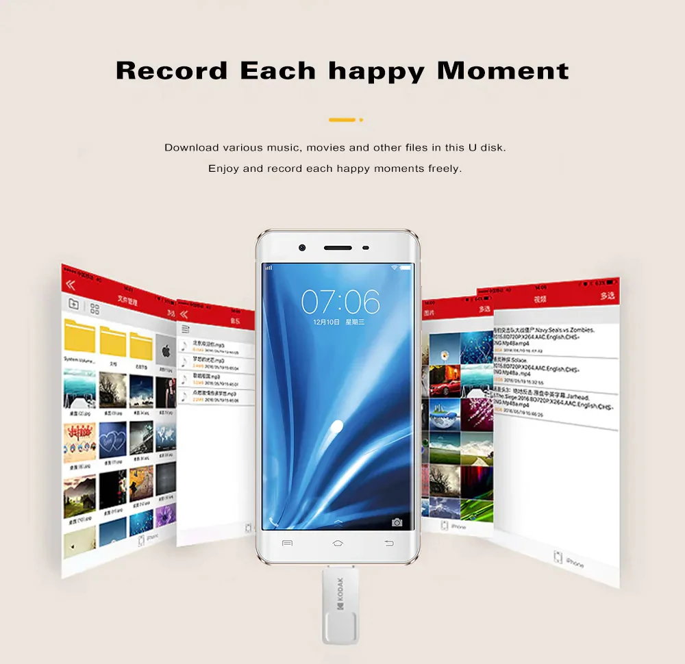 Kodak K223C 16 usb-флэш, совместимо с ПК и смартфоном флэш-накопитель USB3.1 type-C OTG двойной интерфейс 32 Гб карта памяти 64 ГБ U диск USB 3,0 128 Гб ручка