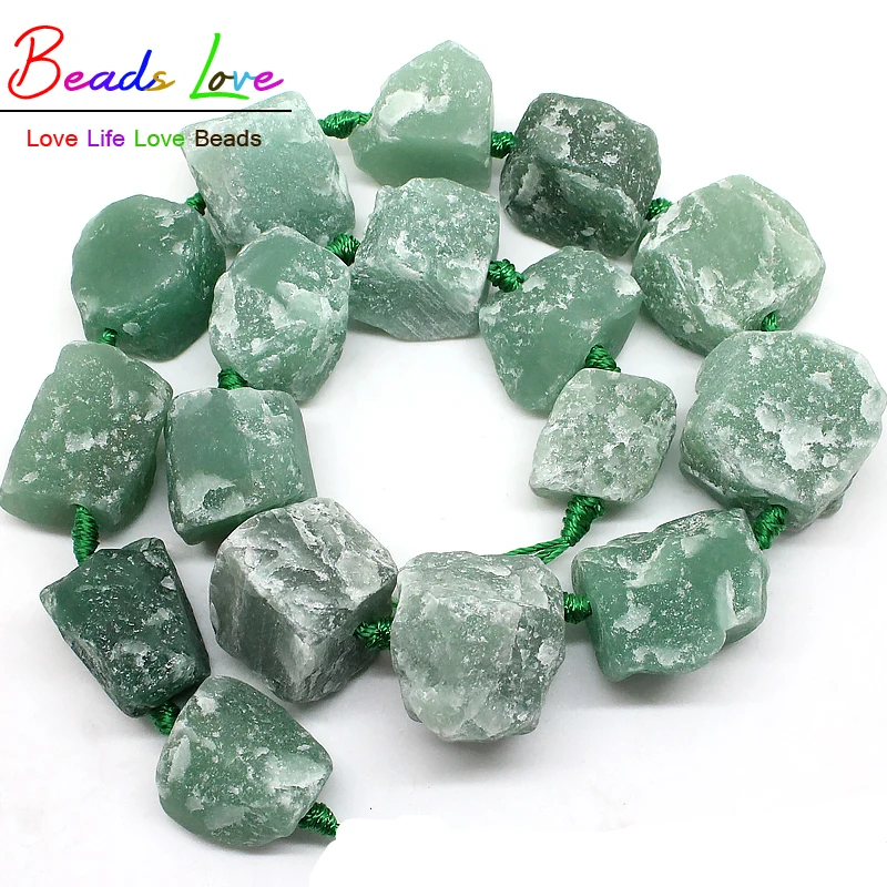 10 Colors Freeform 20-25mm Natural Nugget Rough Punched Loose Stone Drilled Irregular Beads 15inch/strand (F00536-F00545) | Украшения и