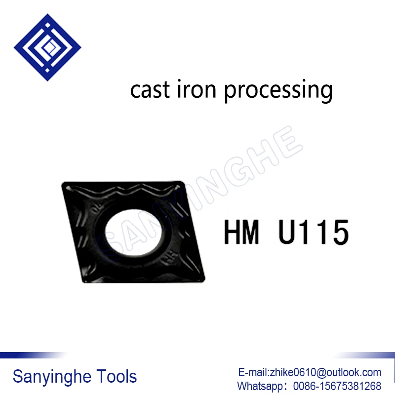 

CCMT09T308-HM U115 10pcs/lots cnc carbide turning inserts for cast iron