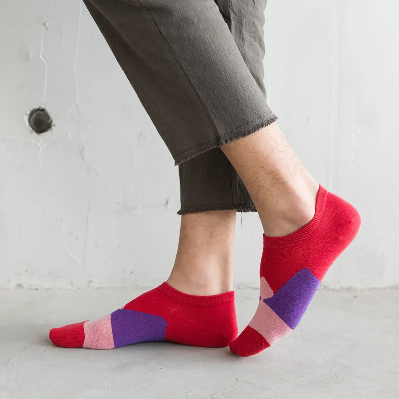 10Pairs short canister light stealth leisure color harajuku cotton man socks Europe tide restoring ancient ways ship women | Мужская