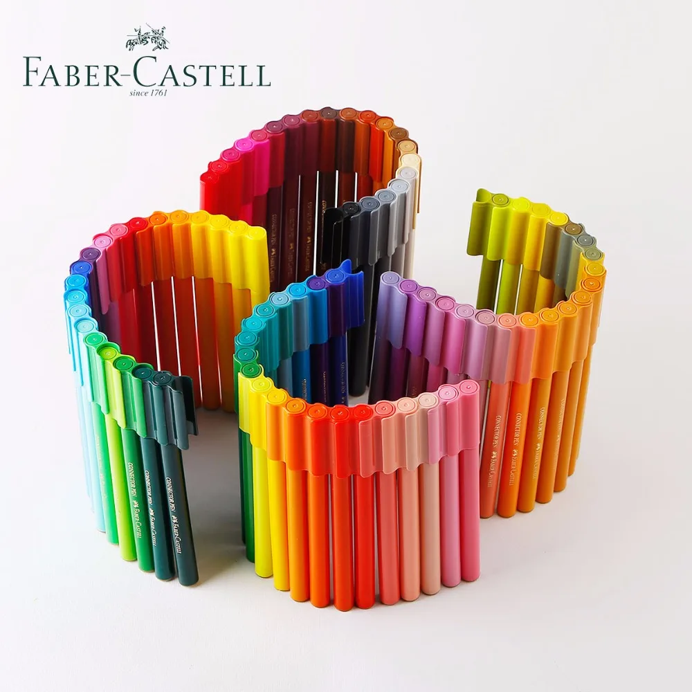 Faber Castell разъем маркер для детская клипса на Цветной картина эскизная ручка 10/20 Вт, 30 Вт/40/60/80 Цвета Aquarell маркер