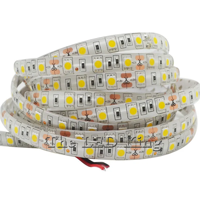 1 шт. DC 12 В RGB светодиодный декоративная лента светильник лампа SMD 5050 2835 красный