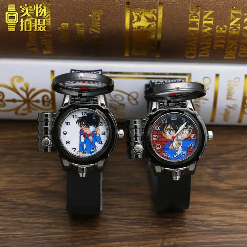 Детские часы с рисунком из мультфиломов Reloj de dibujos animados кварцевые часы Mesa dos desenhos animados Karikaturuhr Filhos - Цвет: Large black