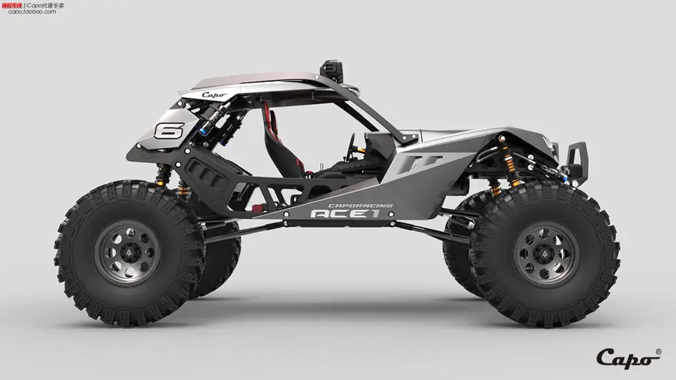 1/10 Масштаб RC Capo ace1 Rock crawler 4x4 грузовик полностью металлический полноприводный