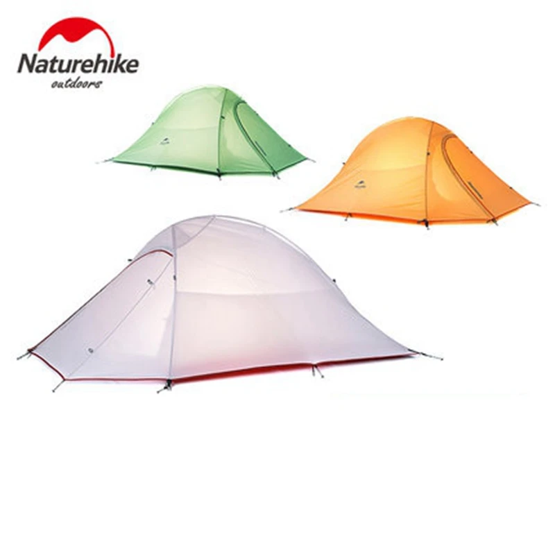 1 2 кг Naturehike палатка 20D силиконовые ткань Сверхлегкий человек двухслойные