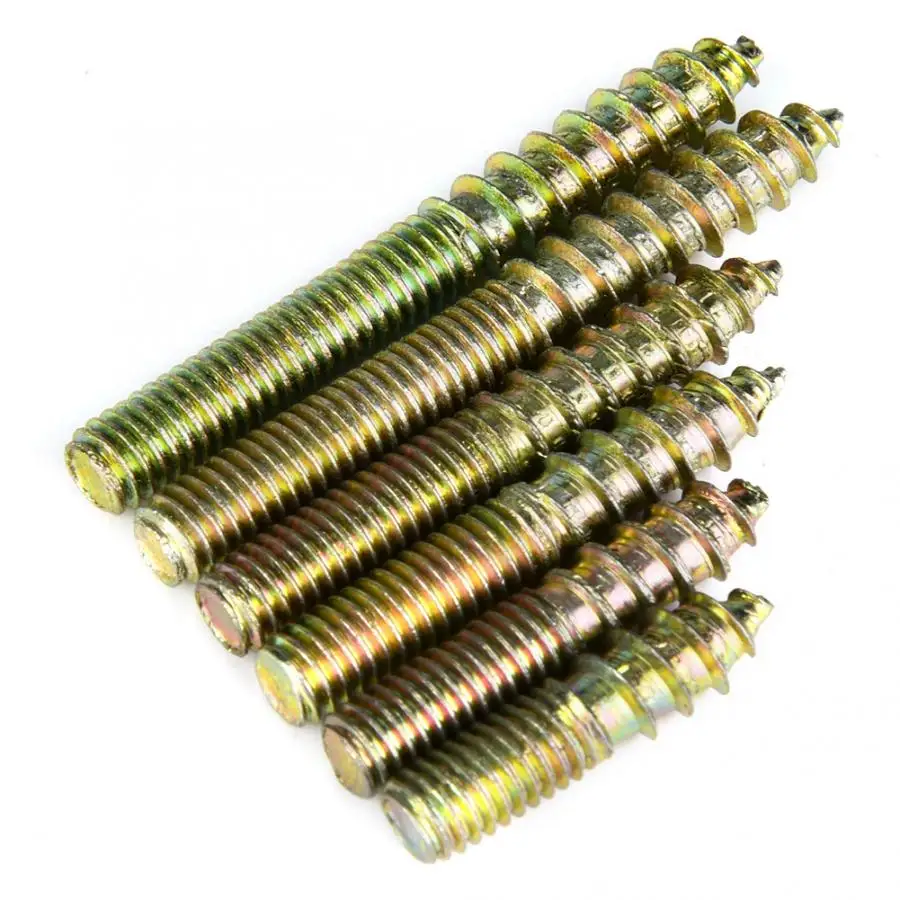 90 шт. M6 дюбельные винты для деревообработки двухсторонний соединитель дерева и