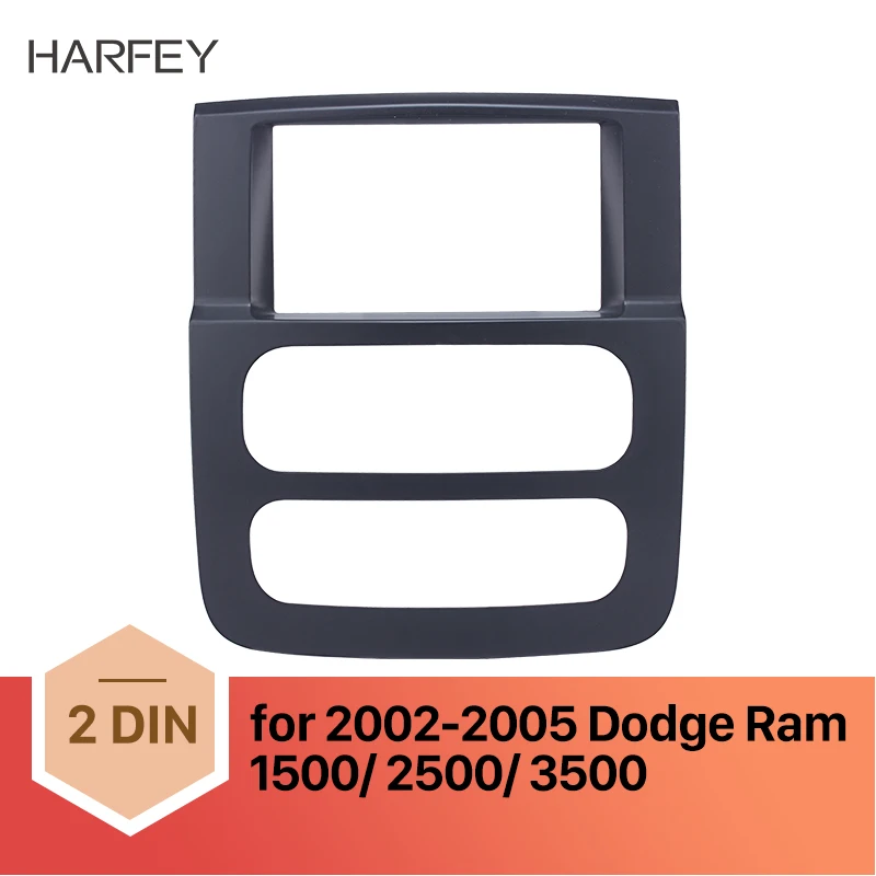 Harfey 2Din черная Автомобильная рама для радиоприемника устанавливаемая панель Dodge