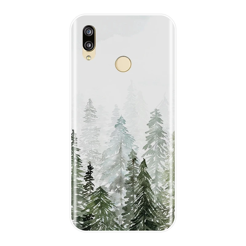 Задняя крышка для Huawei P20 Pro P10 P Smart Plus P9 Lite мини лесной силиконовый мягкий чехол