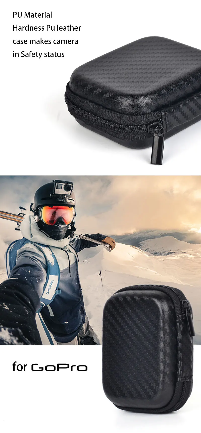Портативный мини-бокс EVA сумка чехол для Xiaomi Yi 4K Lite GoPro Hero 6 5 4 защитный H9 чехол для экшн-камеры аксессуары для Yi Go Pro