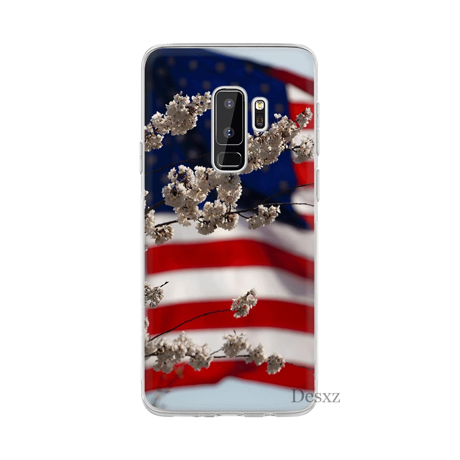Американский чехол с флагом для Samsung M10 M20 M30 M40 S6 S7 Edge S8 S9 S10 Plus S10e Note 8 9 10 милый