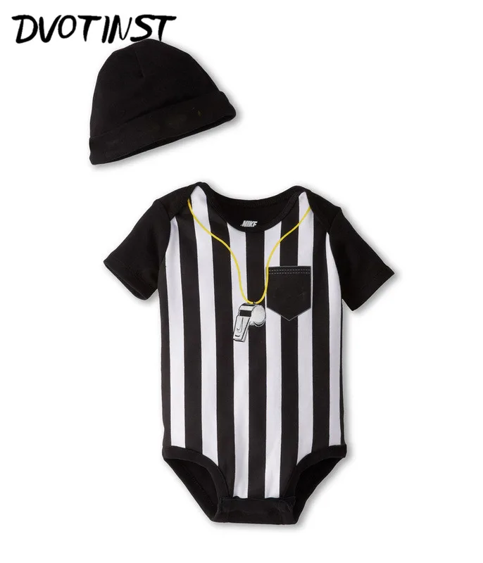 Baby Boys Clothes Summer Short Sleeve Basketball Bodysuit+Hat 2pcs Set Jumpsuit Outfit Infant Toddler Children Costume Clothing | Детская