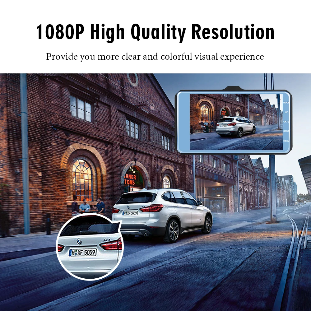Автомобильный видеорегистратор s 4 0 &quotFull HD 1080P с сенсорным экраном двойным