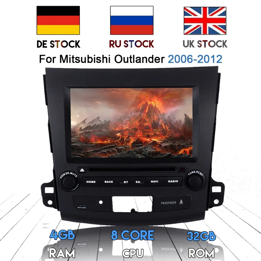 Автомагнитола 2 DIN Android 8 0 DVD плеер GPS для Mitsubishi Outlander 2006 2007 2008 2009 2010 2011 2012 Peugeot 4007