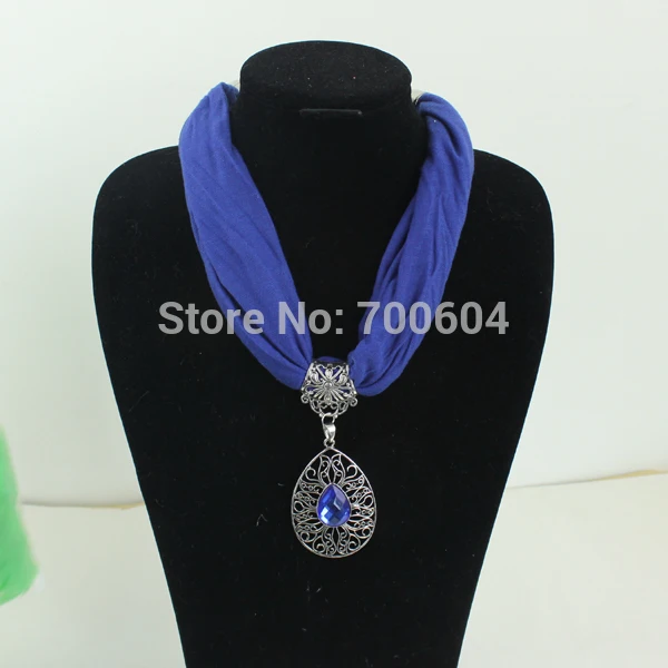 vintage imitation jewelry Fabric Choker Water Drop woman ladies girls jersey collar Pendant charm necklace scarves accessories | Украшения