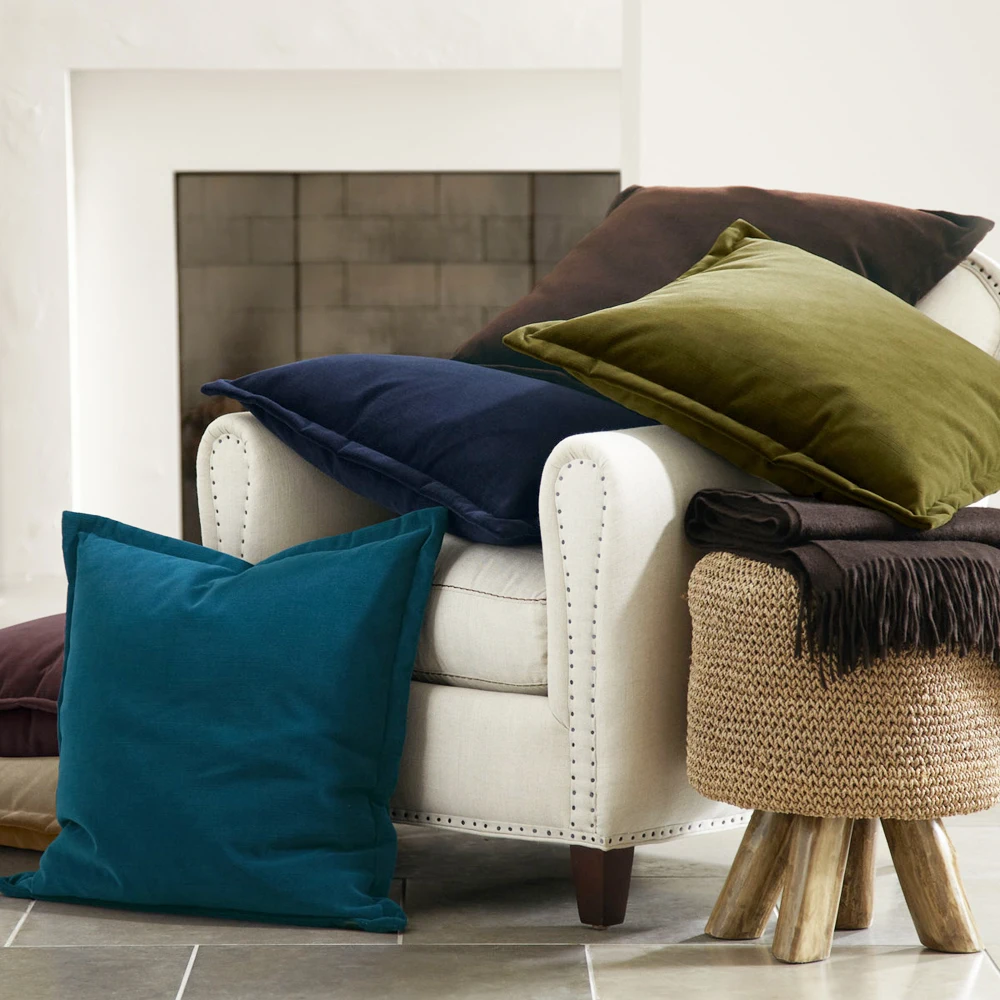 Модные Цветные Бархатные чехлы ESSIE HOME 2018 чехол для подушки подушка с бахромой и