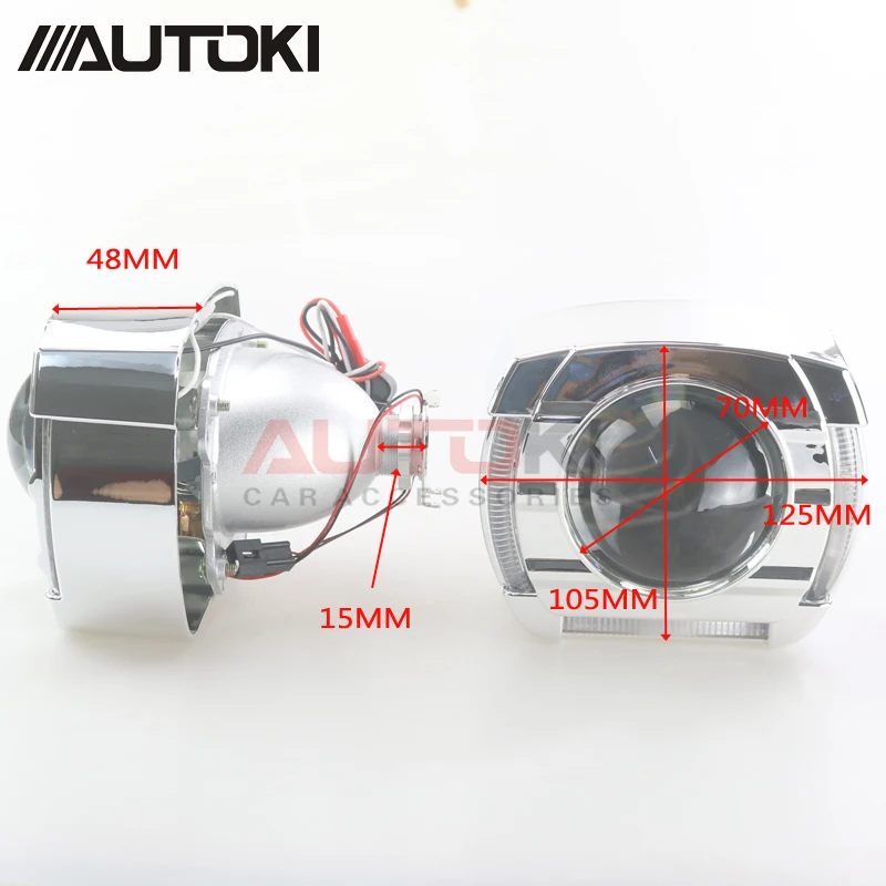 AUTOKI 2018 новые светодиодные ангельские глазки со светодиодными дьявольскими