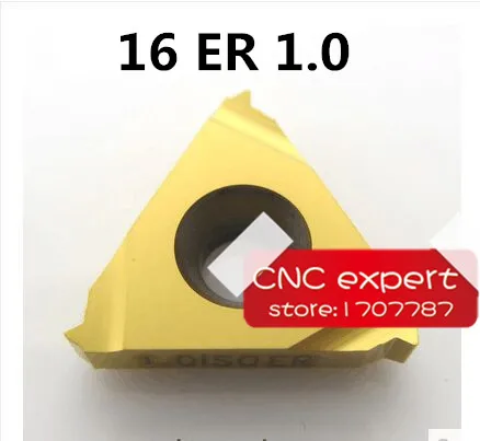 

16ER 1.0 ISO Carbide Threading Inserts External Threading Insert Indexable Lathe Inserts for Threaded Lathe Holder