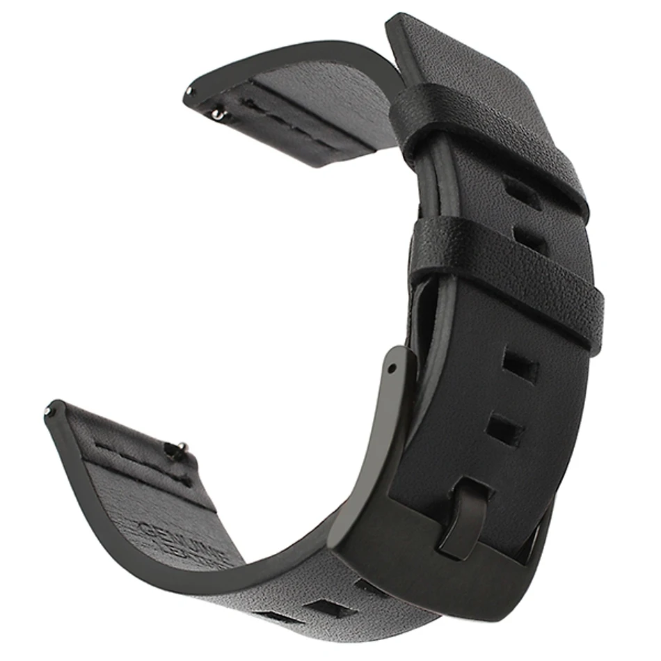 Ремешок из натуральной кожи для Xiaomi Huami Amazfit Bip быстросъемный ремешок ticwatch2 moto 360 2nd