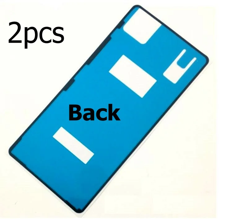 2pcs back glue Дисплей клейкая лента для sony Xperia X F5121 F5122 корпус из заднего стекла водонепроницаемый клей для sony X 3 м клейкая лента наклейка - Цвет: 2pcs back glue