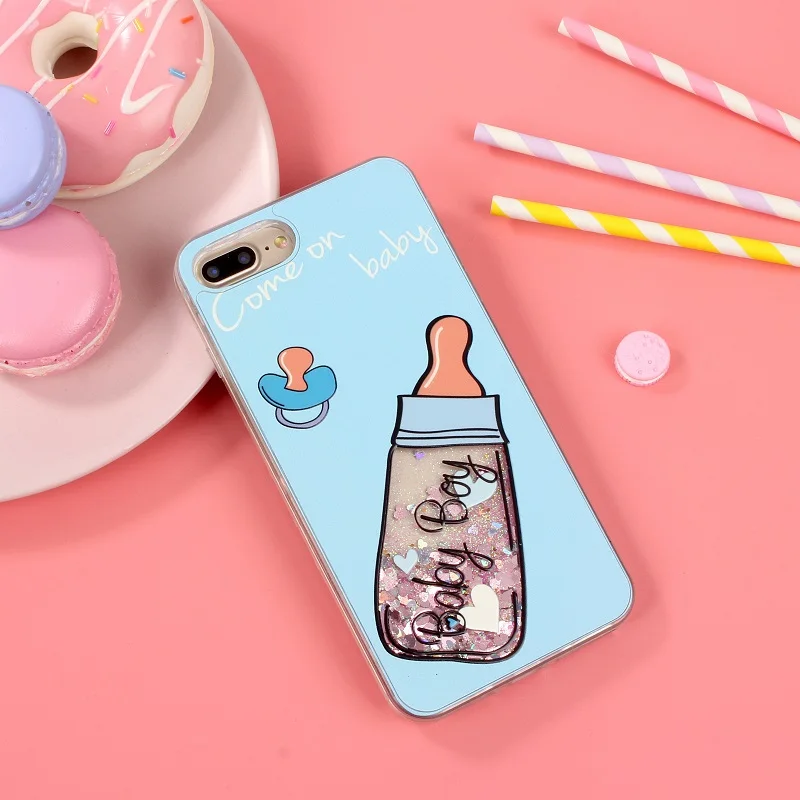 Летний чехол для iPhone 7, iPhone 6s - 100 шт. Жидкий песок, молоко, девочка, силиконовый чехол для iPhone XS, XR, XS Max. Бесплатная доставка DHL.Летний чехол для iPhone 7 iPhone 6s 100pc Жидкий Песок Молоко Девочка Силиконовый Чехол для iPhone XS XR XS 