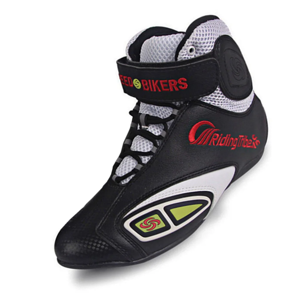 Байкерские ботинки для верховой езды 2017 г. короткие байкерские Botas Moto Motoqueiro Motocicleta