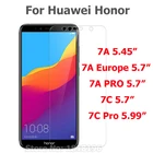 Закаленное стекло для Huawei Honor 7A, DUA-L22 дюйма, 5,45 дюйма, Pro AUM-AL29 дюйма, 5,7 дюйма, Huawei Honor 7C Pro, 2 шт.