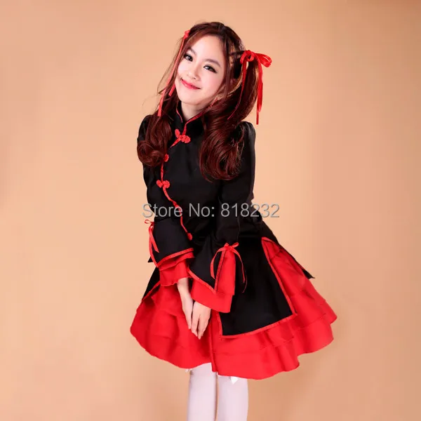 Фартук в стиле &quotЛолита&quot для танцующей девушки платье горничной униформа