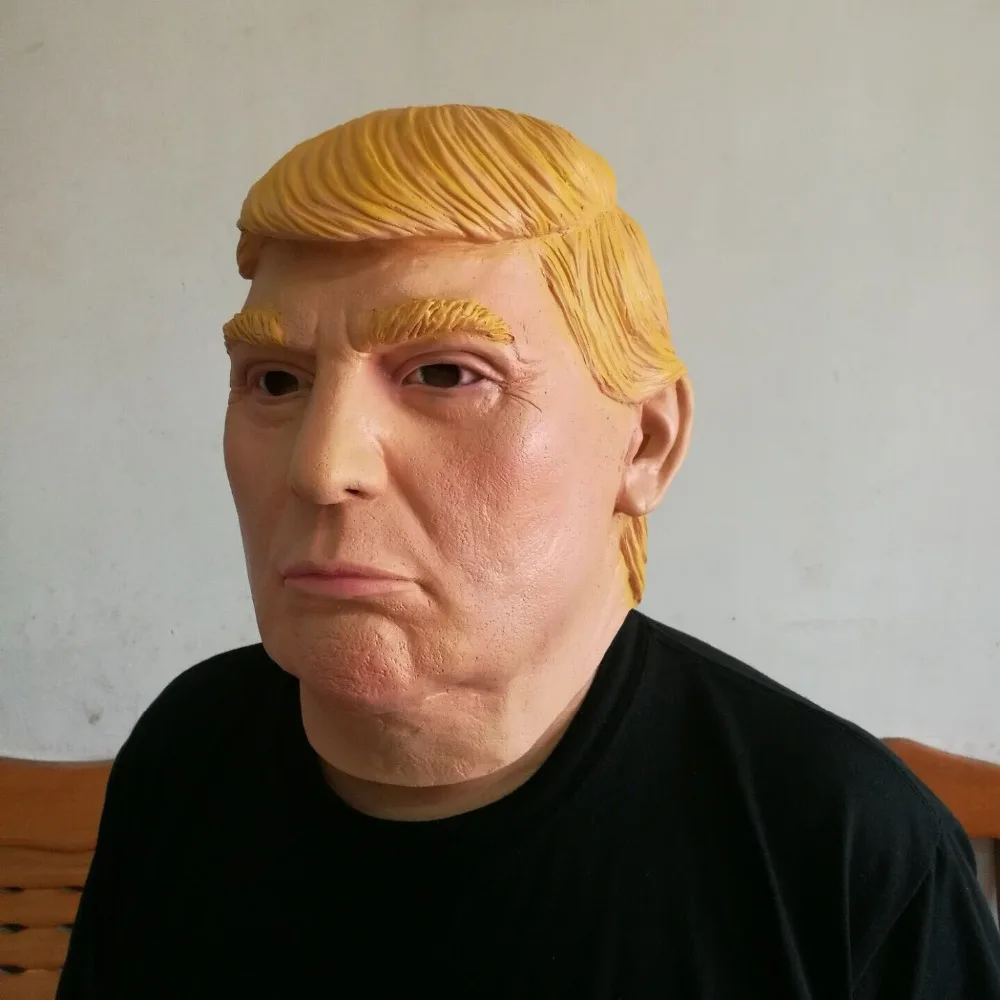 Дональд Трамп накладной президент реквизит смешной латексный Вечерние Маски