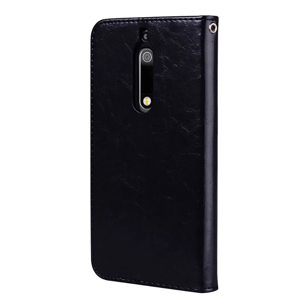 Флип чехол бумажник для Nokia 5 Cover Магнитная Fundas Кожа PU + из силикона Подставка Nokia5