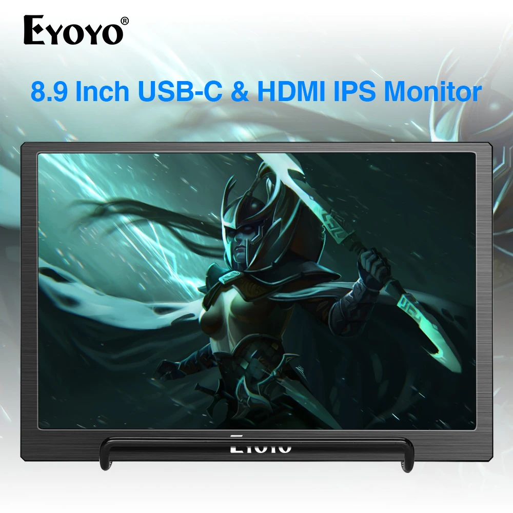 Портативный мини-монитор Eyoyo 8 9 дюйма с IPS-дисплеем 1920x1200 видеовходом HDMI и