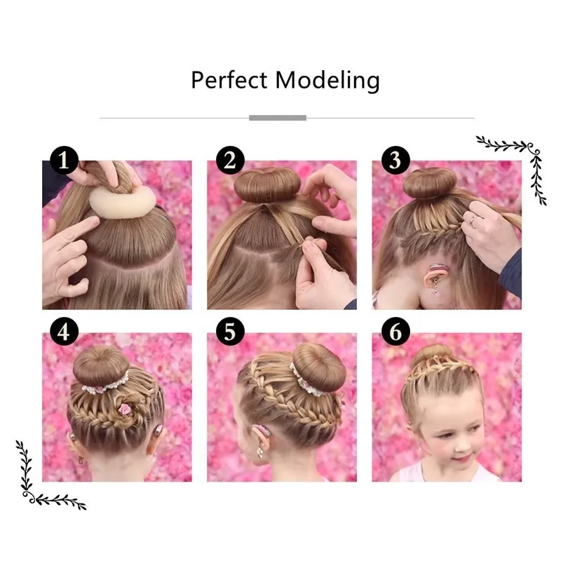 Пучок волос производитель пончик волшебный Поролоновый спонж легко большое