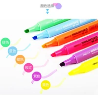 10pcs highlighter colored fluorescent marker pen marker watercolor painting drawing stationery writing school supplies