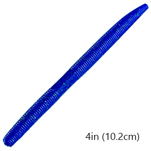 Blue 4in Bassdash Senko Worms 4 ''5'' мягкая палочка приманка для ловли окуня 20 шт - Цвет: Blue 4in